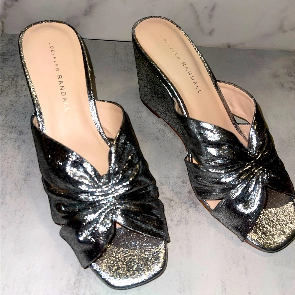 LOEFFLER RANDALL Sonya Cinched Wedge Size 7  Brand New